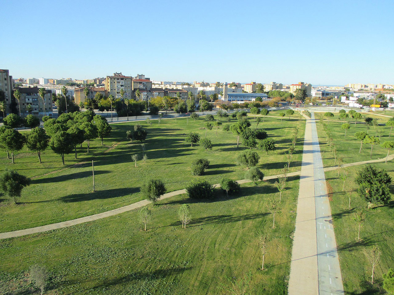 Obras de ampliación del Parque Guadaíra