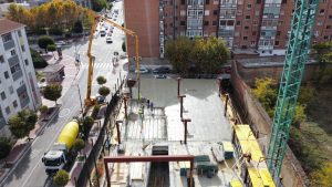 Obras para la construcción del Nuevo Edificio de Oficinas de la Seguridad Social en Valladolid